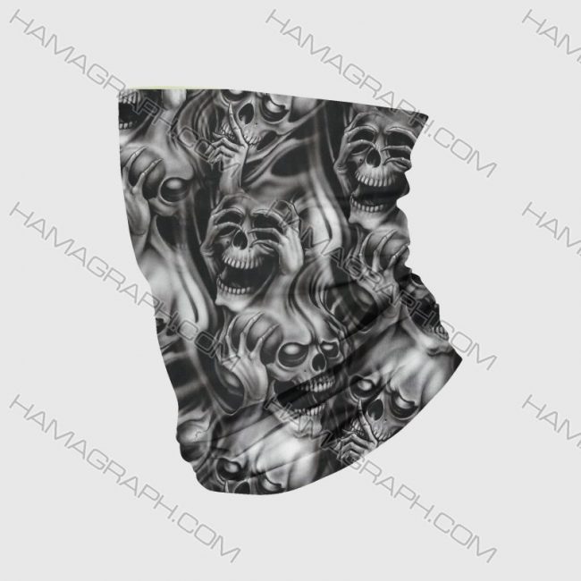اسکارف مدل skull 4 gray