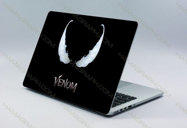 اسکین پشت لپتاپ venom | قابل سفارش با طرح دلخواه-طرح ونوم استیکر لپ تا پبرچسب لپ تاپ اسکین لپ تاپ خرید استیکر لپ تاپ اسکین دولایه هاماگراف