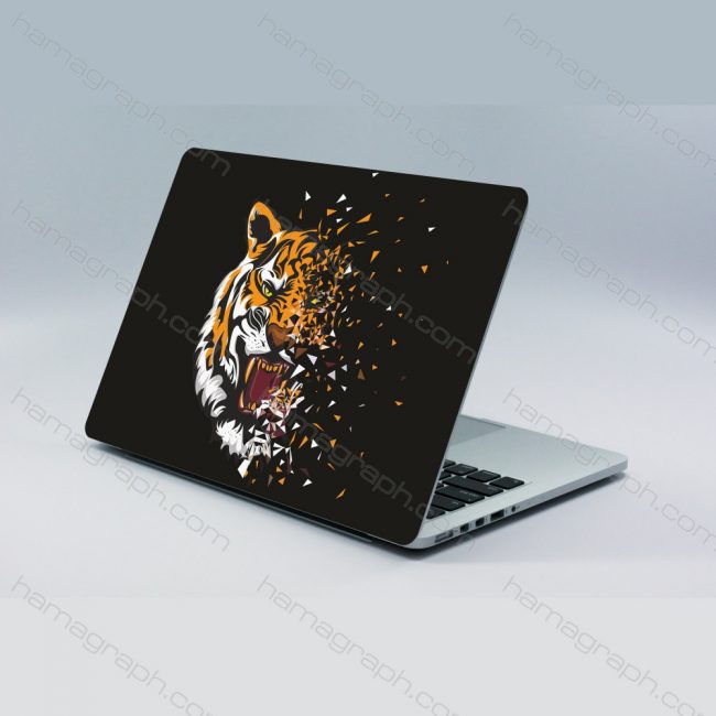اسکین پشت لپ تاپ magic tiger - اسکین ببر - اسکین