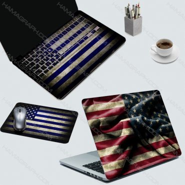 اسکین کامل لپ تاپ us flag - اسکین پرچم آمریکا - اسکین