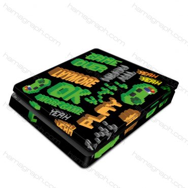 پوسته پلی استیشن با طرح 3d gamer - پوسته طرح گیمینگ سه بعدی - اسکین - استیکر