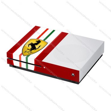 استیکر Xbox one /one s طرح ferrari - استیکر طرح فراری - اسکین - برچسب