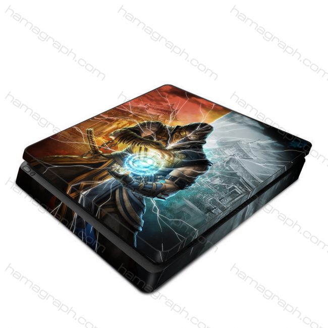 برچسب پلی استیشن طرح mortal combat 11 - برچسب کامبت - اسکین - استیکر