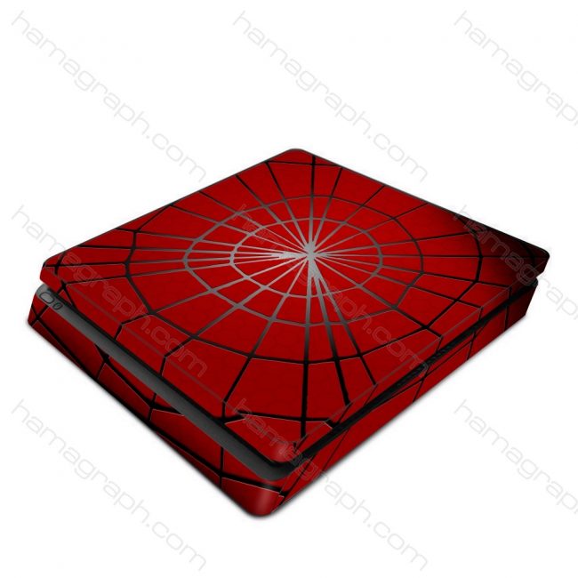 پوسته پلی استیشن با طرح spider web - پوسته با طرح اسپایدرمن - اسکین - استیکر