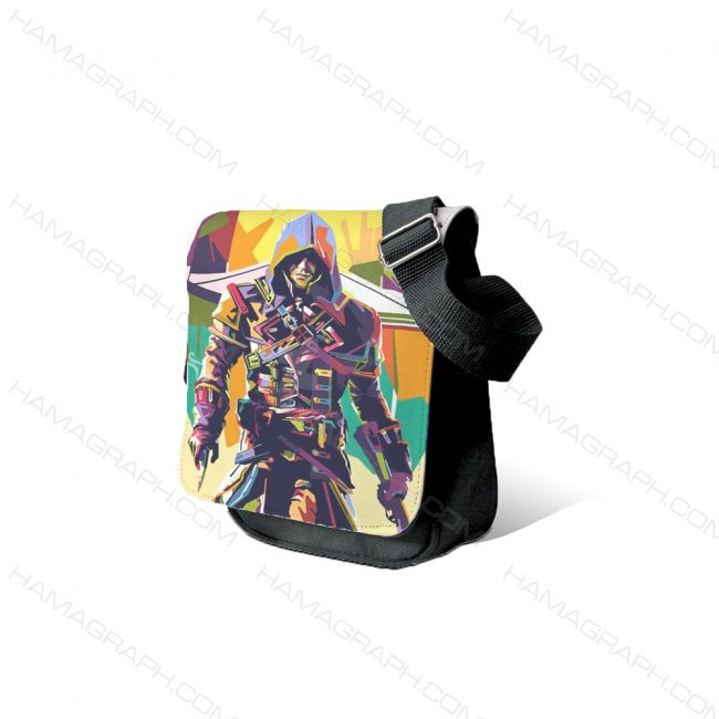 کیف دوشی مردانه طرح assassins creed