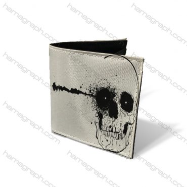 کیف پول جیبی طرح black skull