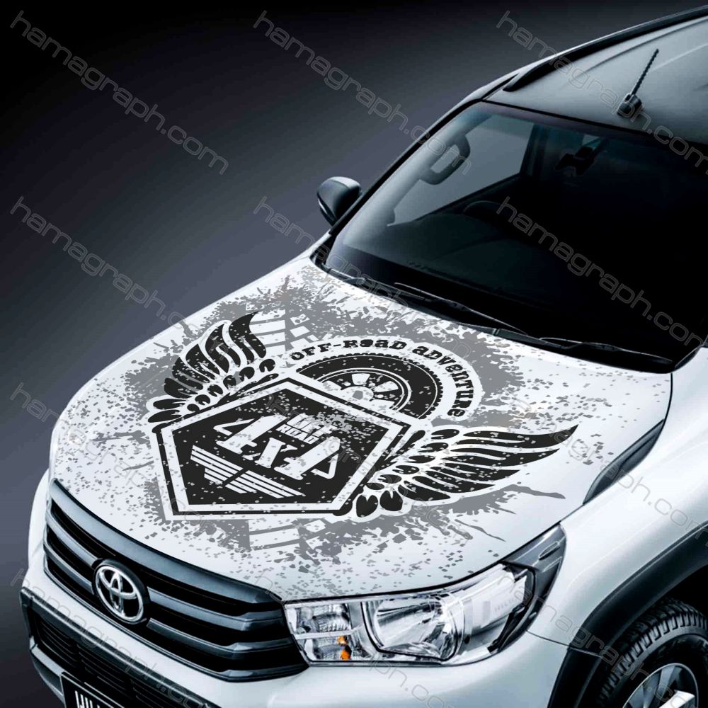 برچسب ماشین آفرود طرح dirty offroader