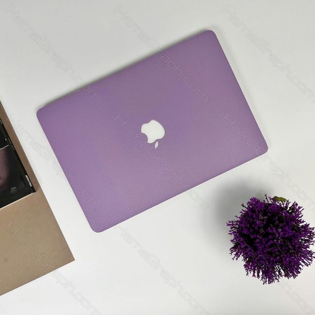 اسکین کامل مک بوک بافت برجسته طرح purple pastel