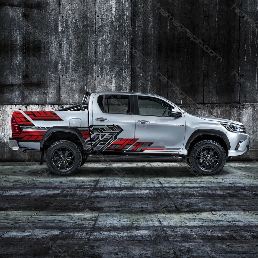 برچسب هایلوکس آفرودی طرح Hilux side 001