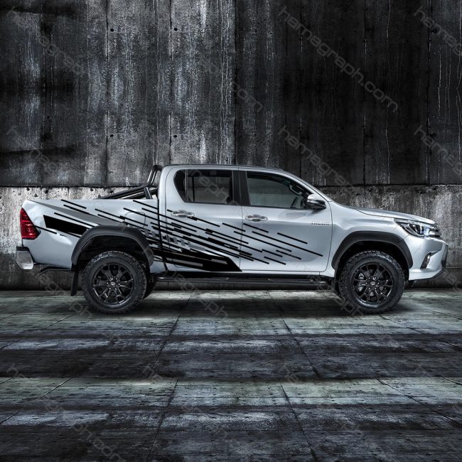 استیکر بدنه آفرودی وانت طرح Hilux side 003