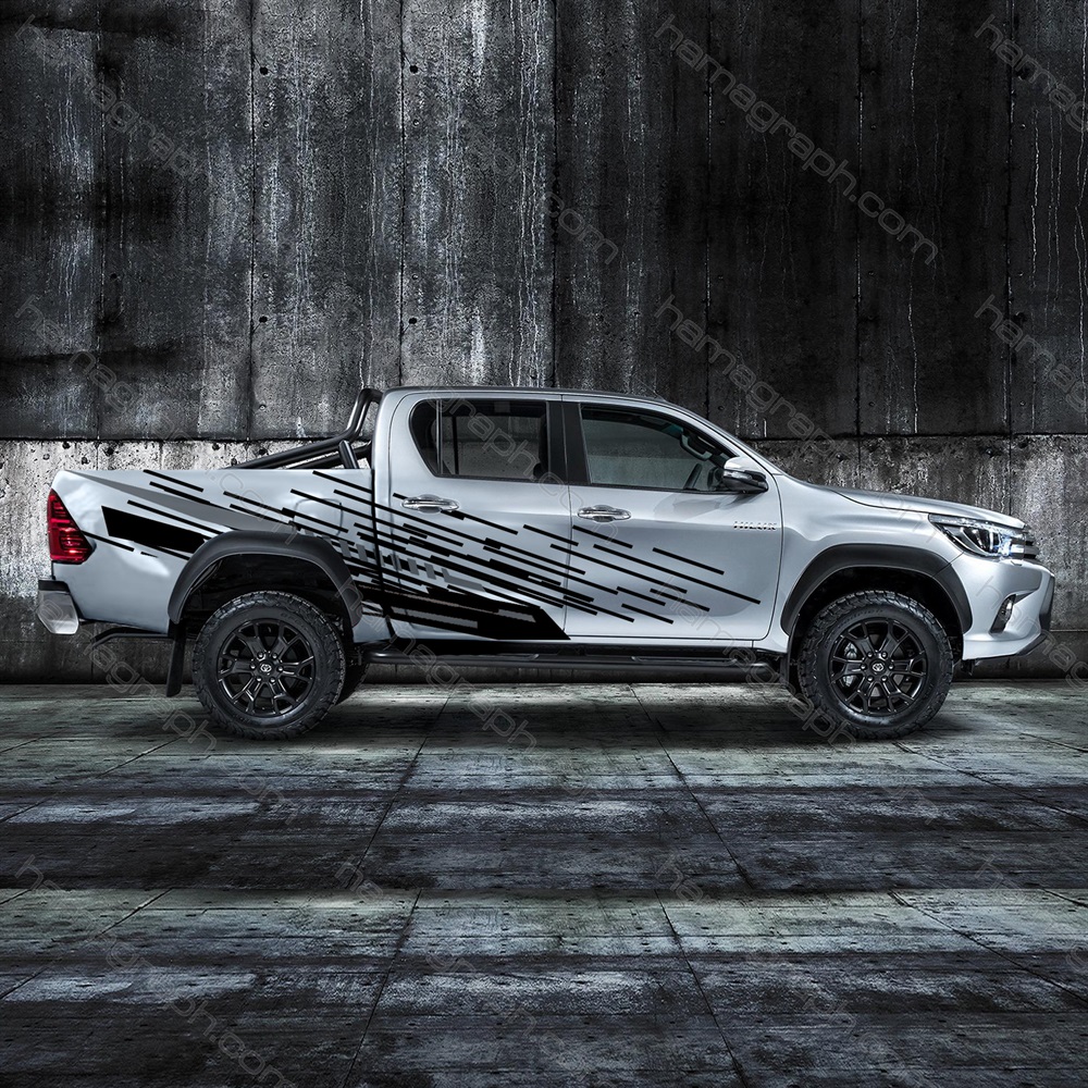 استیکر بدنه آفرودی وانت طرح Hilux side 003