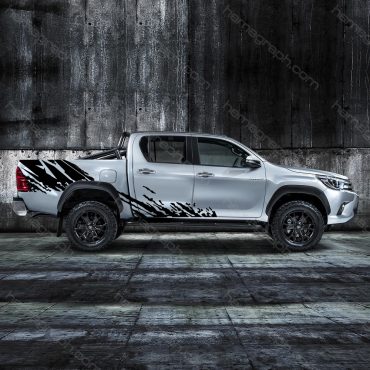 برچسب آفرودی وانت طرح Hilux side 011