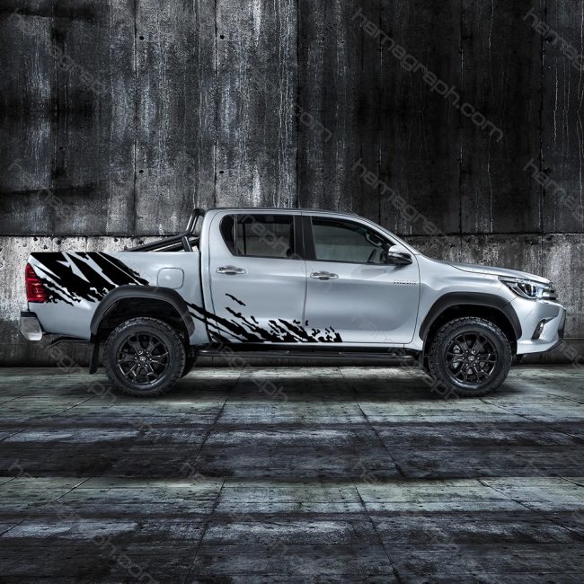 برچسب آفرودی وانت طرح Hilux side 011