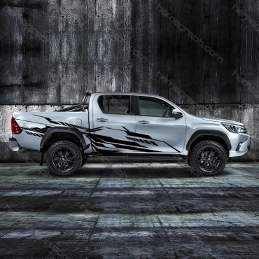 برچسب بدنه پیکاپ آفرودی طرح Hilux side 043