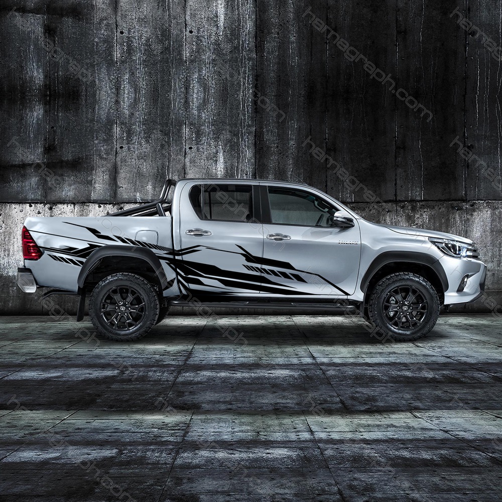 برچسب بدنه پیکاپ آفرودی طرح Hilux side 043