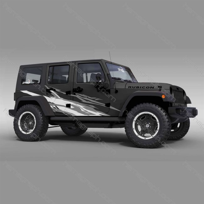 استیکر بدنه ماشین آفرودی طرح W 006