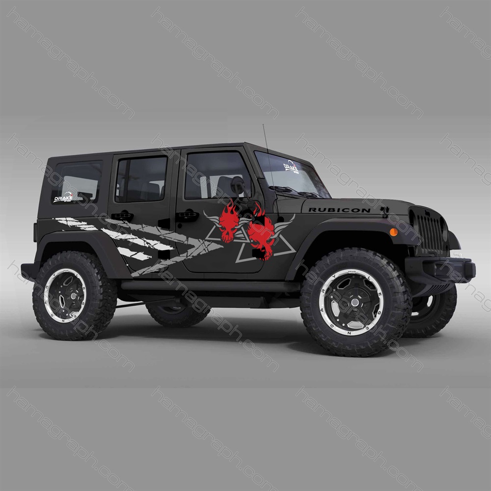 استیکر ماشین آفرود طرح W 012