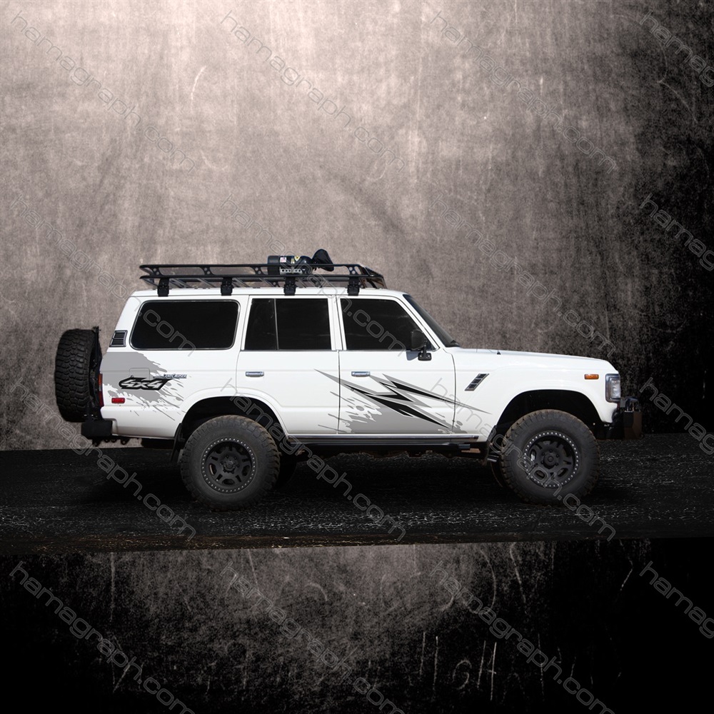 برچسب بدنه آفرود طرح land cruieser- 020
