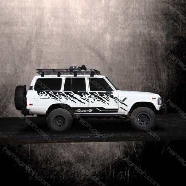 استیکر بدنه لندکروزر آفرودی طرح land cruieser- 021