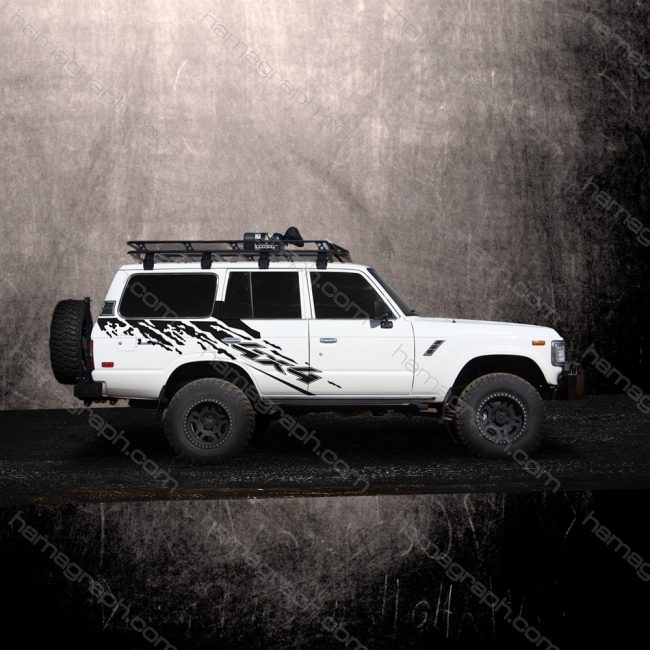 برچسب خودرو آفرود طرح land cruieser- 022