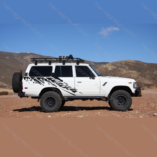برچسب خودرو آفرود طرح land cruieser- 022