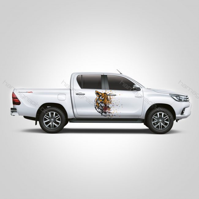 برچسب بدنه ماشین آفرود طرح tiger 3