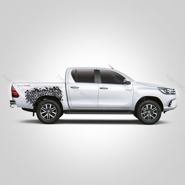 استیکر ماشین آفرود طرح tire mark