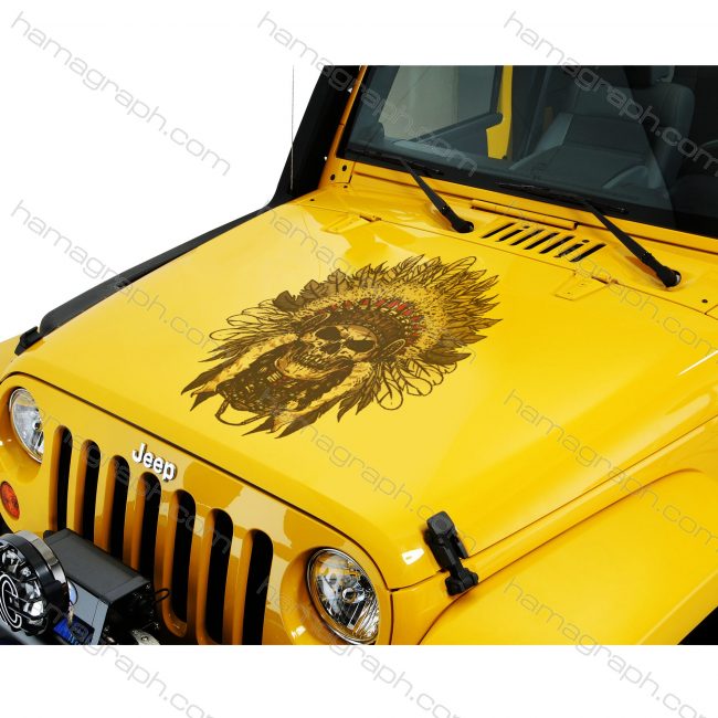 برچسب بدنه ماشین آفرود طرح wild skull 3