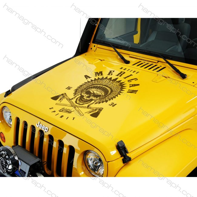 استیکر بدنه ماشین آفرود طرح wild skull